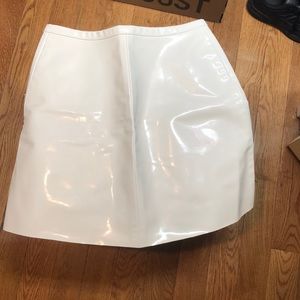 American apparel white skirt